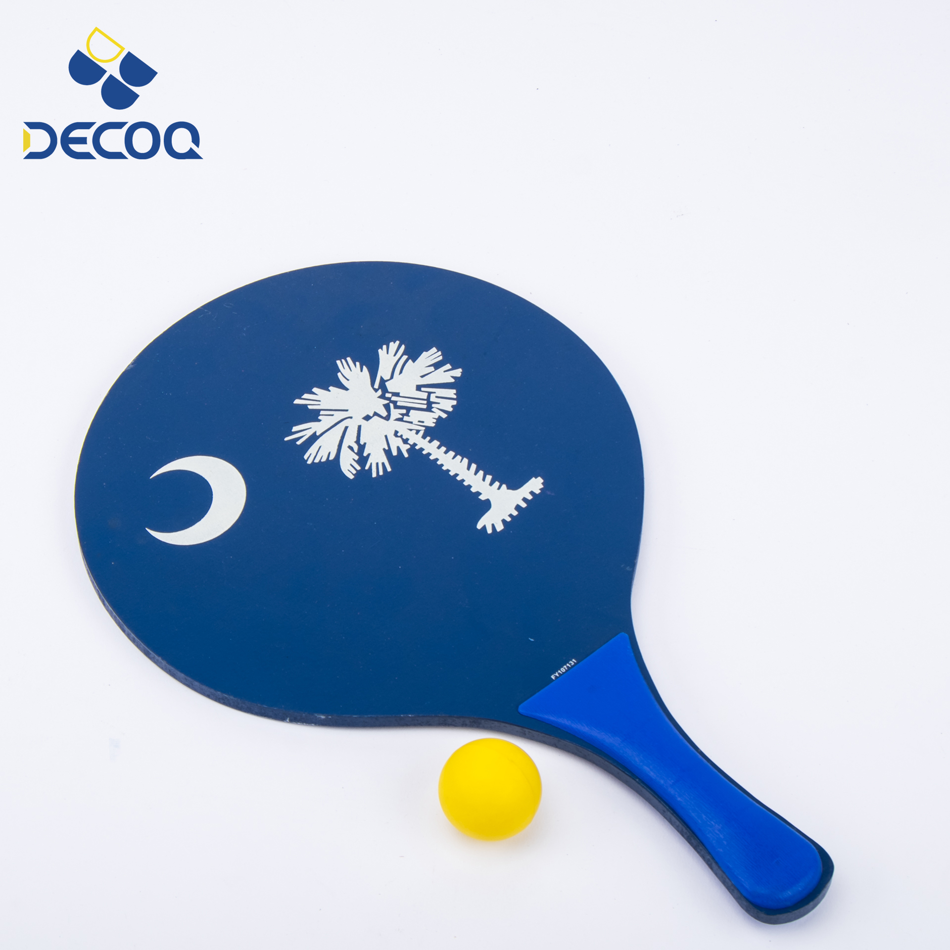 DECOQ продвижение Лидер продаж оптовая продажа заводская цена Деревянный Пляж Теннис Ракетки Весло мяч ракетка набор с Чистая сумка