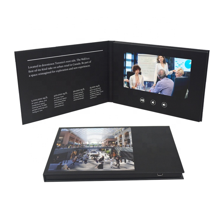 Оптовая продажа из Китая Цифровой свадебные приглашения 7 дюймов tft lcd экран видео поздравительная открытка/брошюр LCD поддерживают все форматы видео