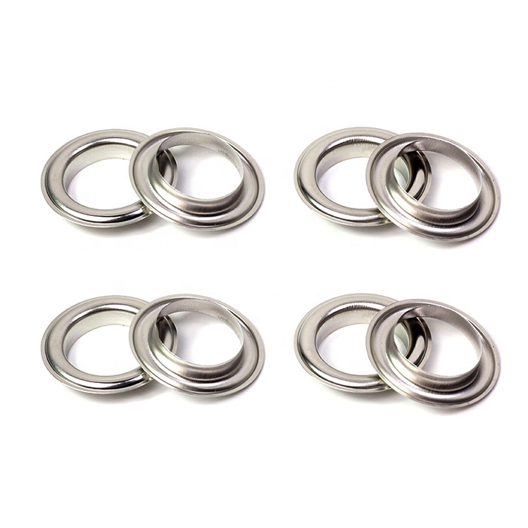 Guanfeng Good Quality Metal Eyelet In Stainless Steel Hardware Accessories Clothing Bags Banner Flag Ring Grommet Steel Eyelet