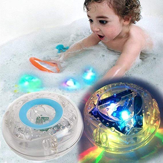 Светодиодные Игрушки для ванны, красочная игрушка для ванны с подсветкой, водонепроницаемая лампа для ванной и бассейна для детей, безопасный плавающий прочный развивающий