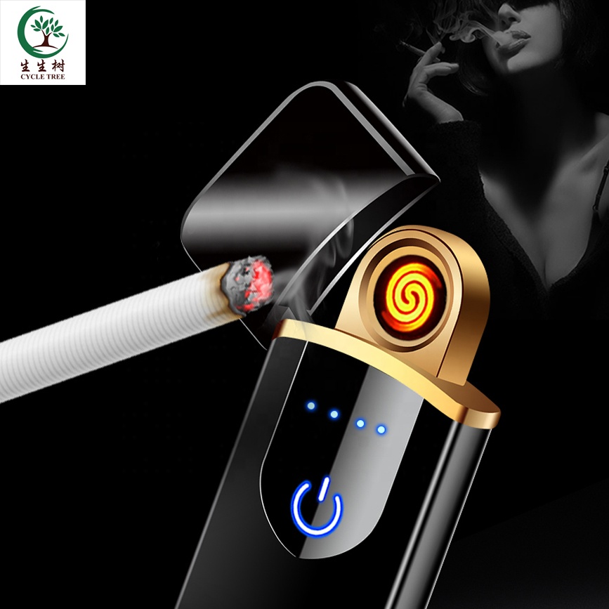 2023 New Top Selling Cheapest Electric Lighter USB Rechargeable Cigarette Lighter, eco-friendly lighters smoking accessories
