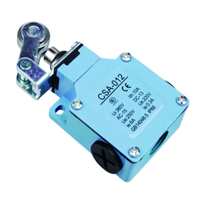 Wenzhou factory CSA-012  Limit Switch IP66 Metal Shell Stainless steel roller  Limit Switch