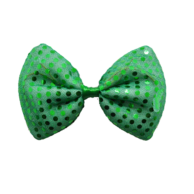 День Святого петуха Мигающий Shamrock светодио дный LED Зеленый bowtie