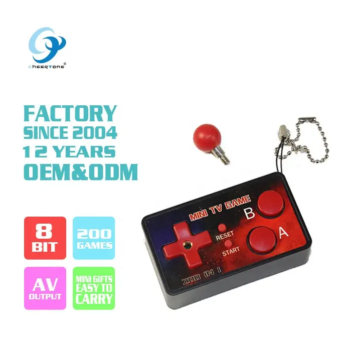 Factory direct sale 8 bit handheld joystick mini video game console CTT409
