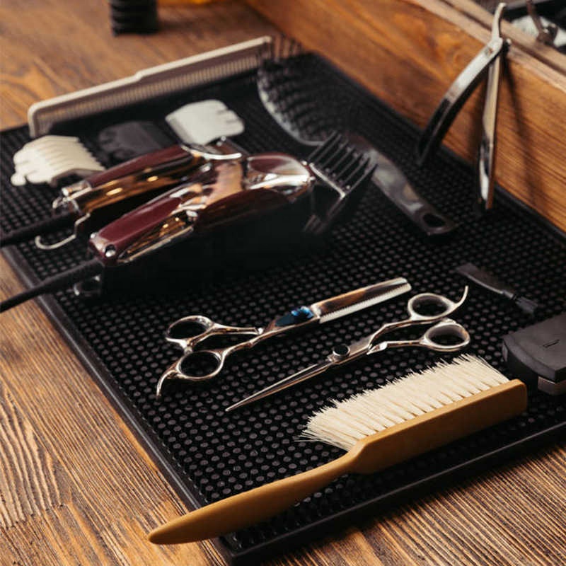 Wholesale hair salon tools mat salon beauty silicone heat resistant mat