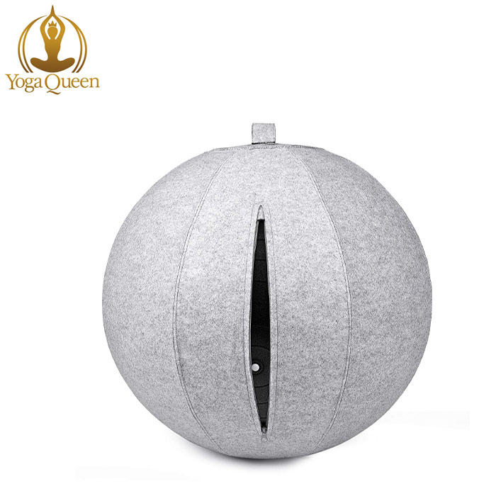 65cm felt cloth yoga ball cover/Exercise Ball with Pump with cover/yoga fitness ball yoga ball cover for body building