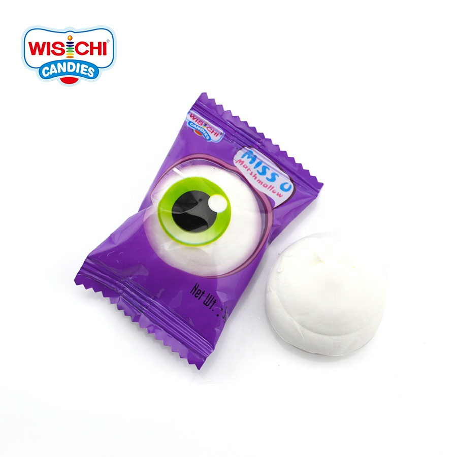MISS U item bulk Various colors bag healthy halal fruit jam filled marshmallow candies