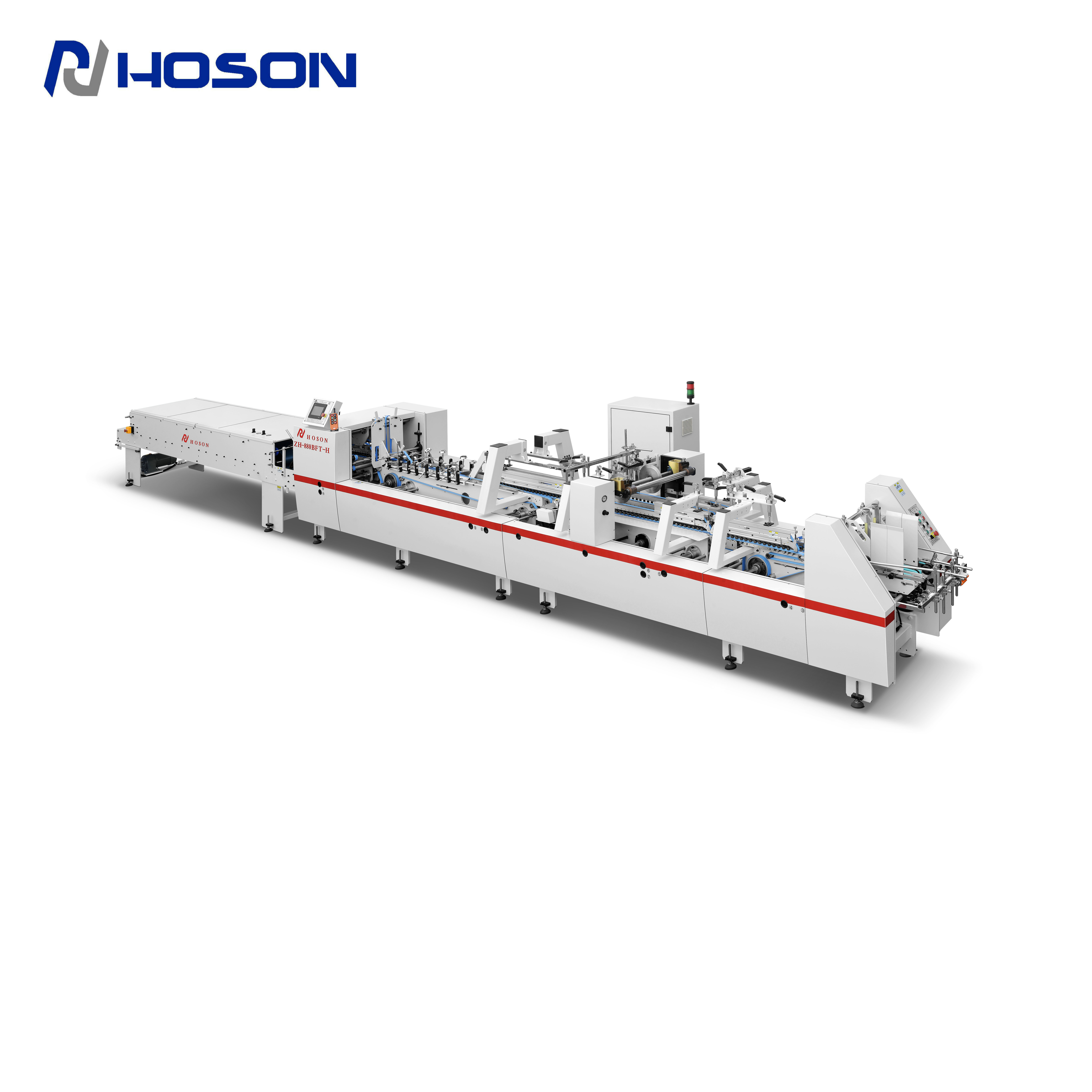 ZH-880BFT Cardboard Box Bottom Lock Folding and Gluing Machine