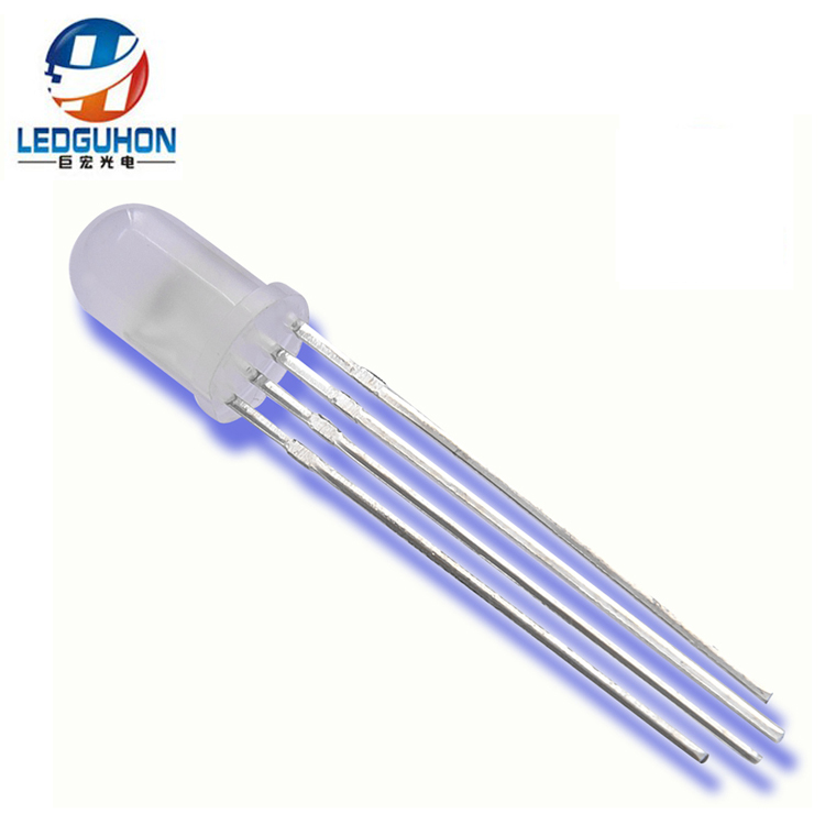 3in1 rgb led 5 мм 4 шпильки общий анод диод