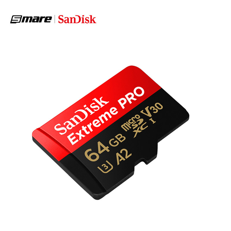 100% оригинальная карта памяти Sandisk Extreme Pro Micro TF SD до 170 МБ/с. A2 V30 U3 64 Гб 128 ГБ Sandisk карта памяти с SD адаптером