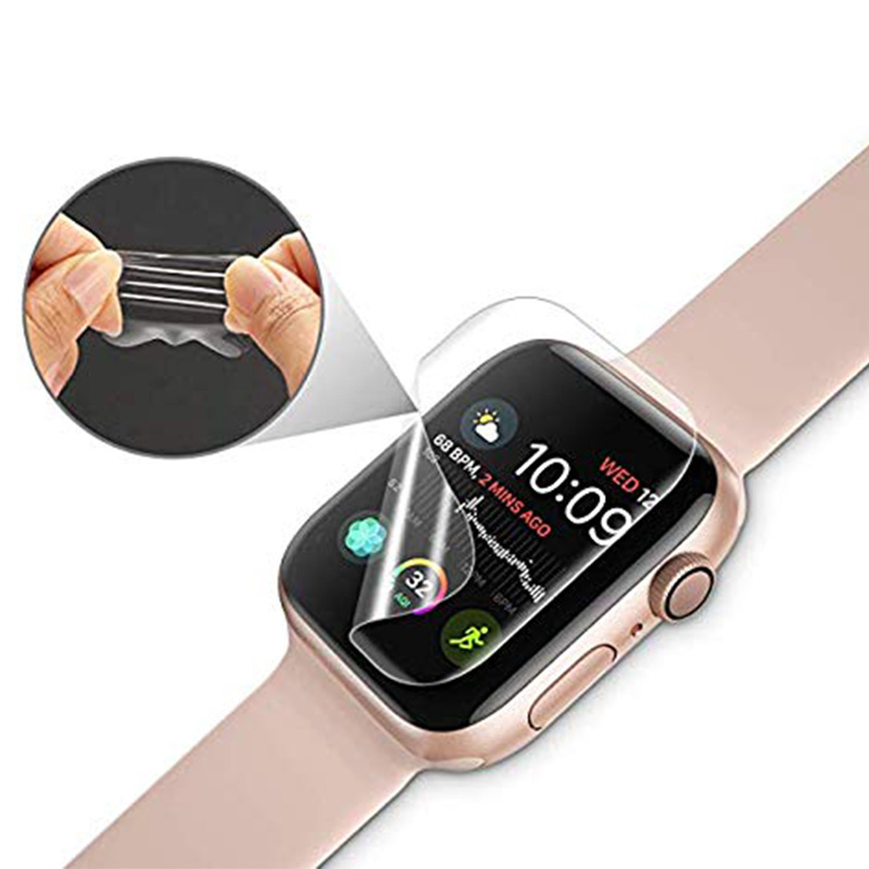 Мягкая прозрачная защитная пленка HD для Apple Watch серии 1 / 2 / 3 / 4 38 мм 40 мм 42 мм 44 мм