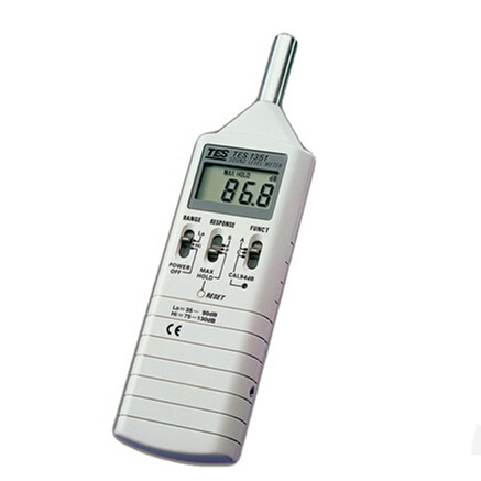 Цифровой измеритель уровня звука шум метр тестер TES-1351B точность Plusmn 1.5dB