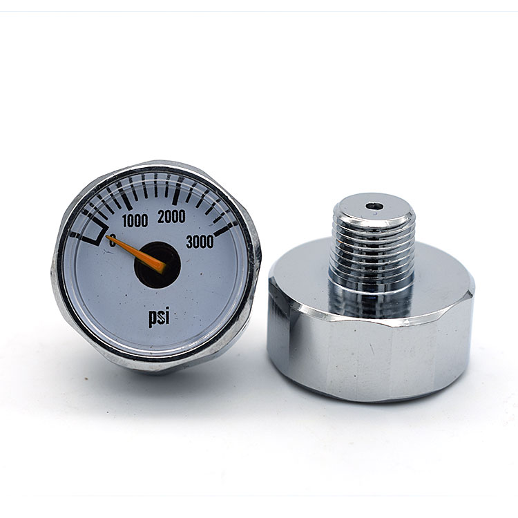Маленький манометр 3000 psi, 1 дюйм, 23 мм, 25 мм