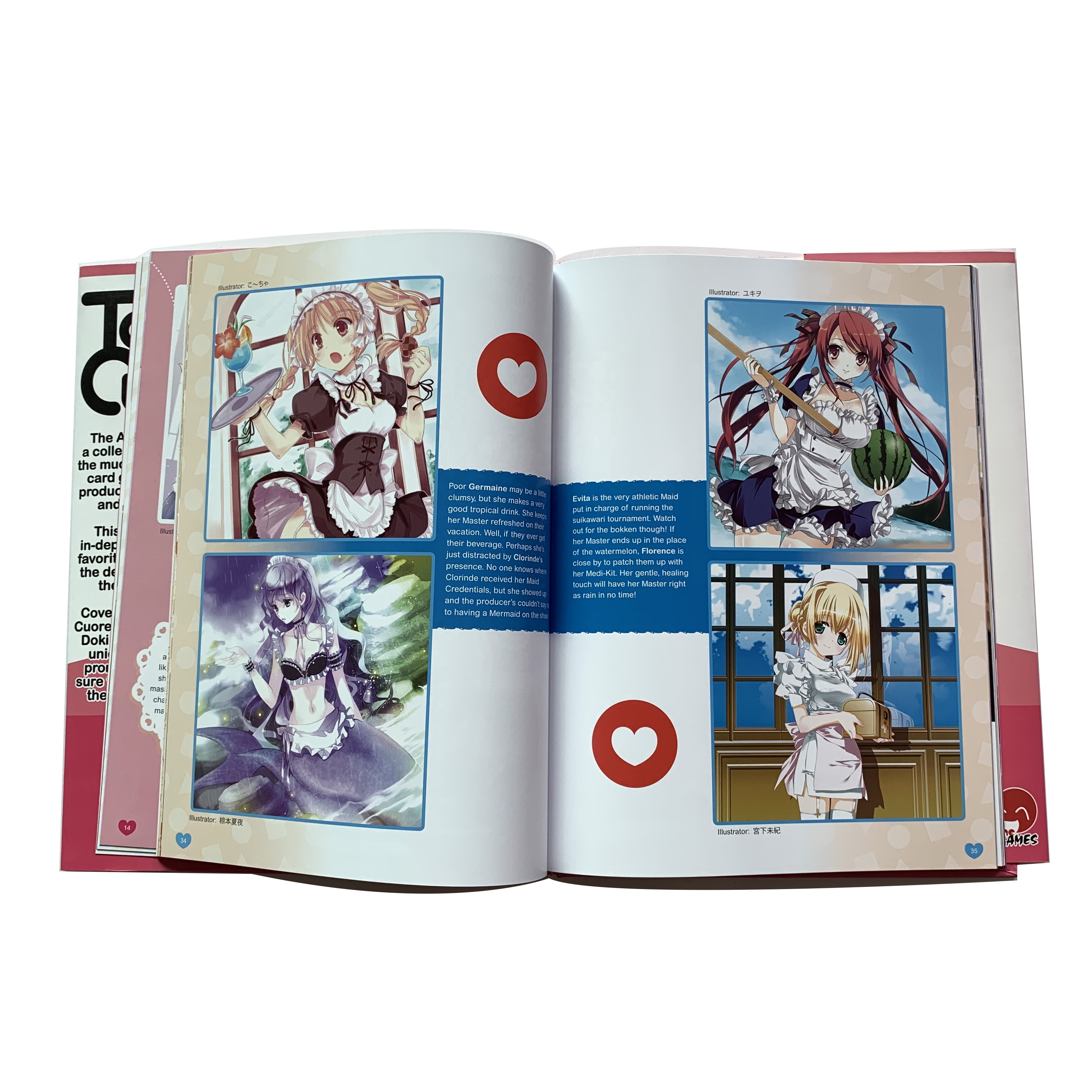 custom printing hardcover with envelope Japanese comic book printing service