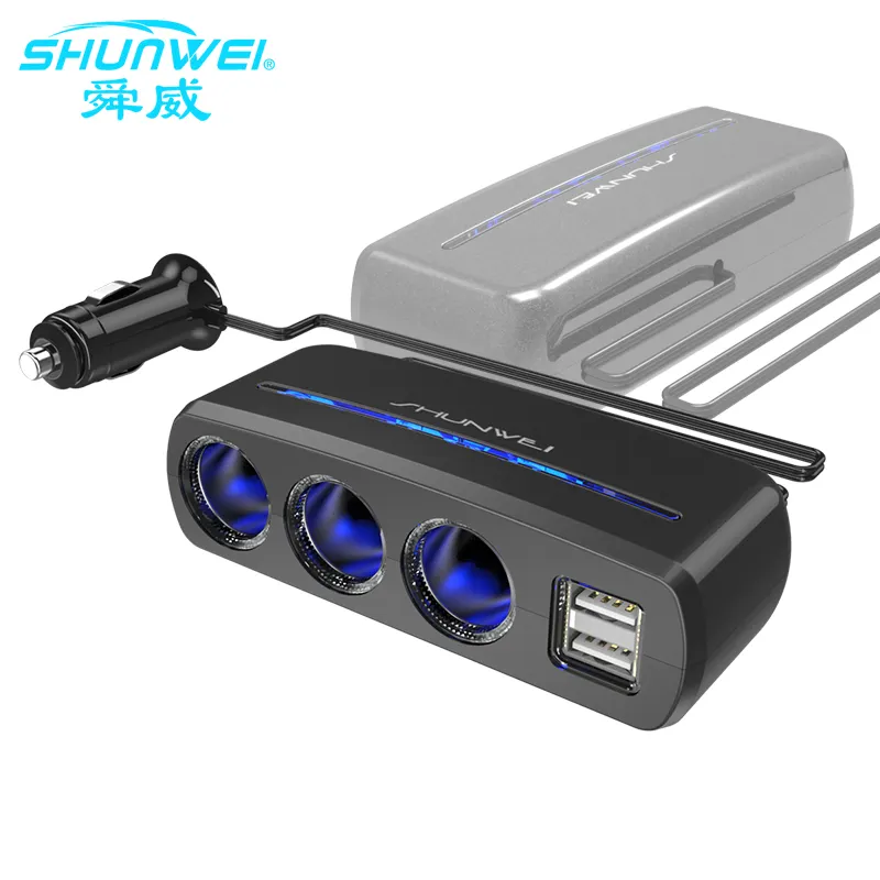 Зарядное устройство 12 вольт адаптер Dual USB зарядное устройство автомобиля прикуривателя разъем