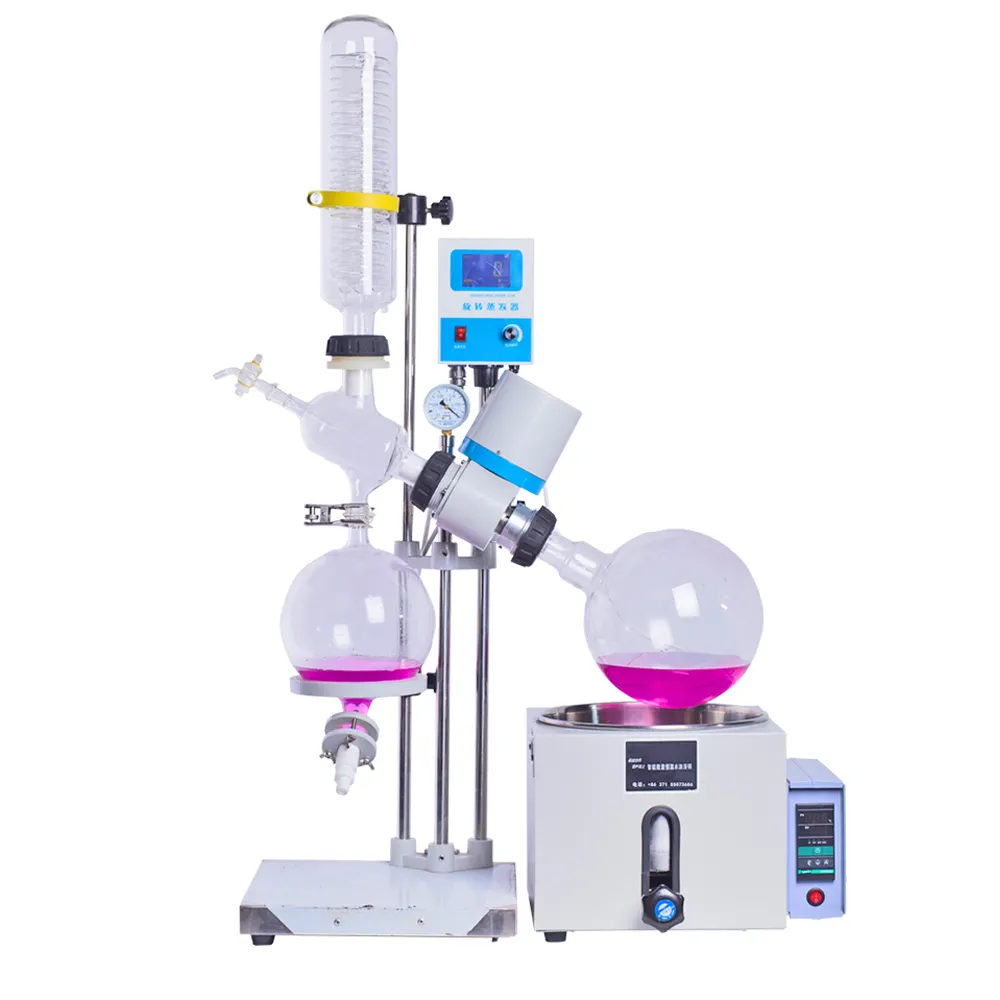 Китай благоприятная цена пара дистилляционные машины добыча масла 5L rotovape