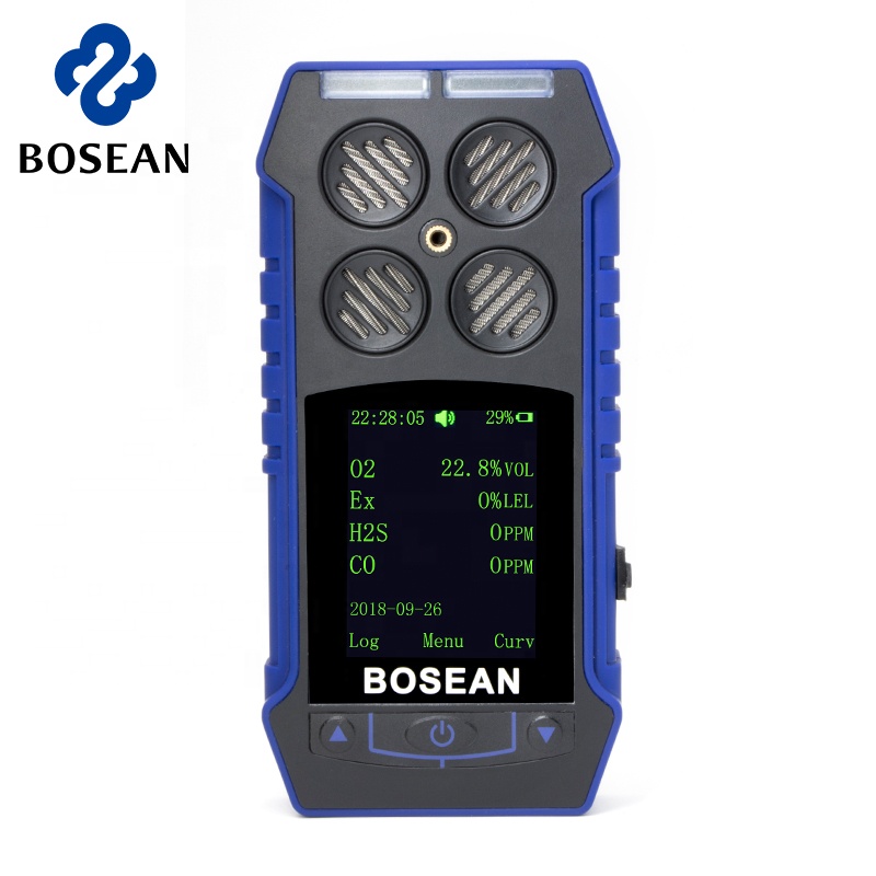 Лидер продаж 2019, портативный детектор утечки газа Bosean 4 в 1 с сигнализацией