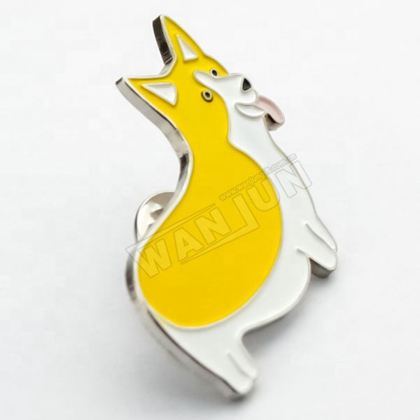 Производитель Индивидуальные внимание магнитный знак собака Кнопка отворотом pin печати Собака знак