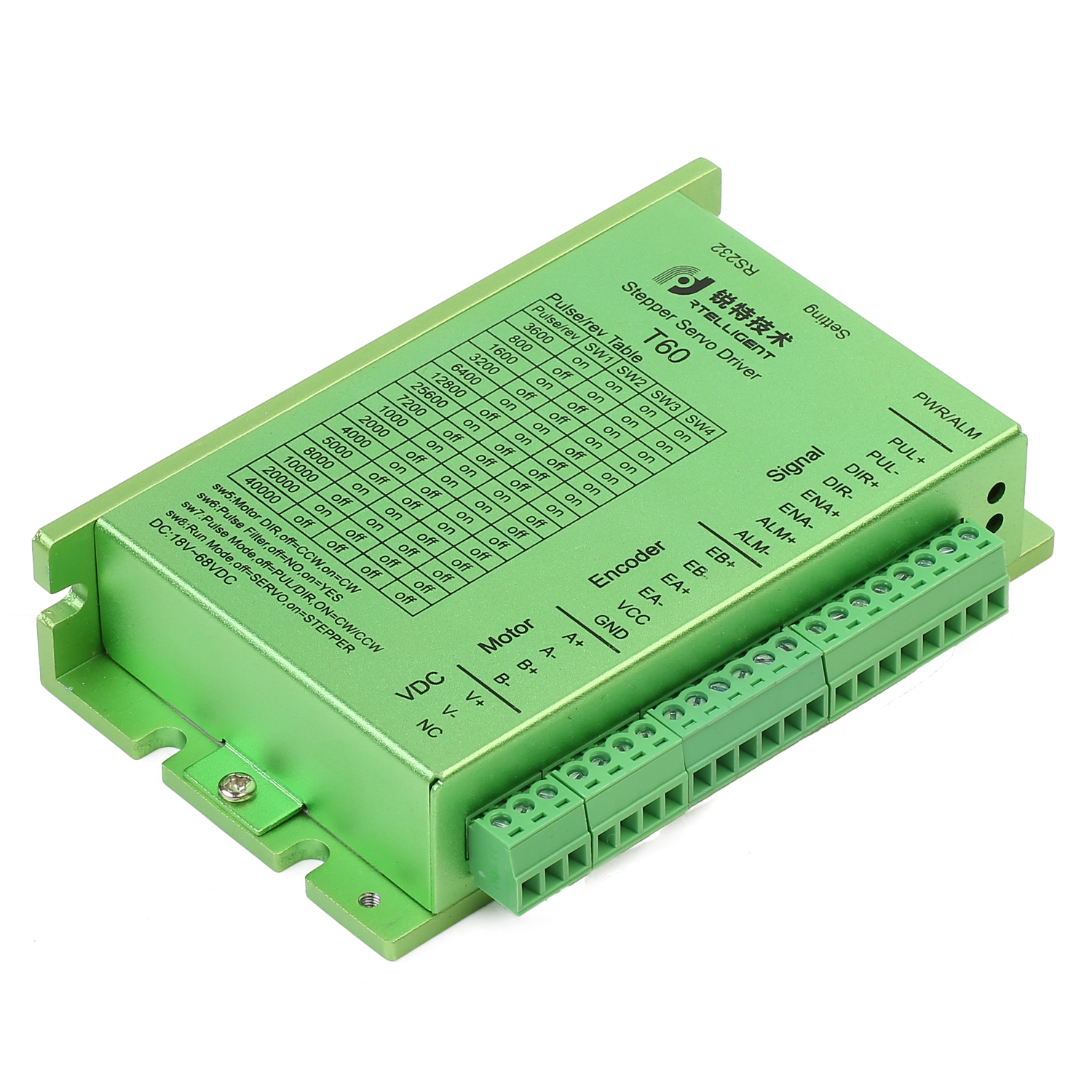 T60 Nema 23 24 шаговый привод Сервомотора DC 24 V-с алюминиевой крышкой, 50В мощность замкнутый контур шаговый двигатель