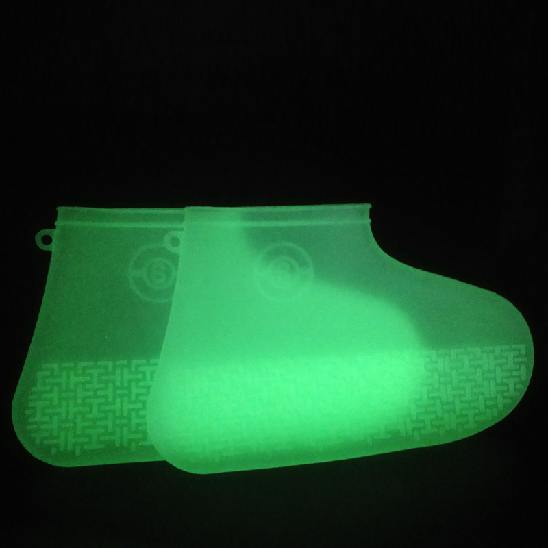 Custom print rain boot non-slip rain boot woman wholesale silicone rubber kids boot rain glowing in the dark