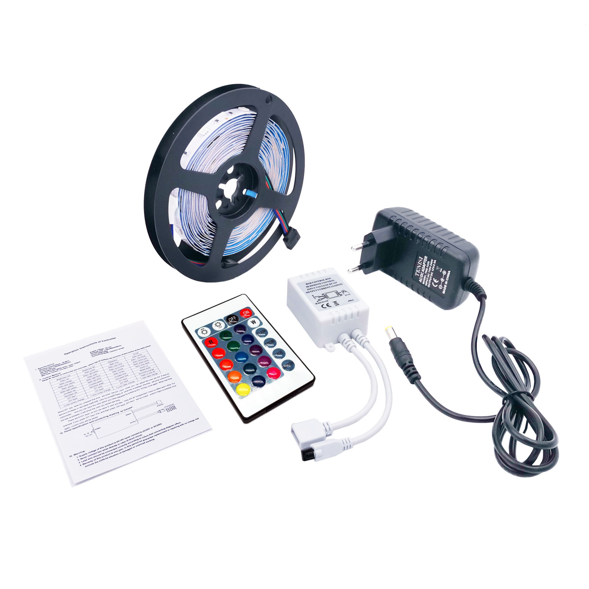Мини Магия дома RGB светодиодные ленты освещение led с ИК пульт дистанционного управления и питание