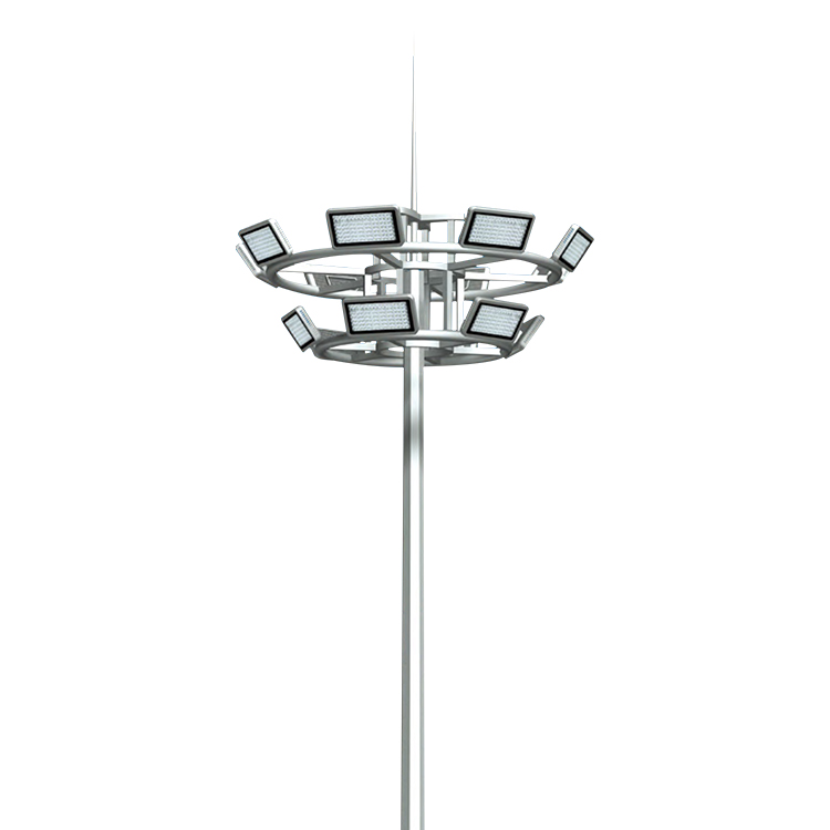 Outdoor waterproof industrial 30m led high mast pole lighting