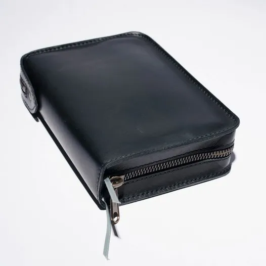 Soft pu leather bible leather cover with zipper