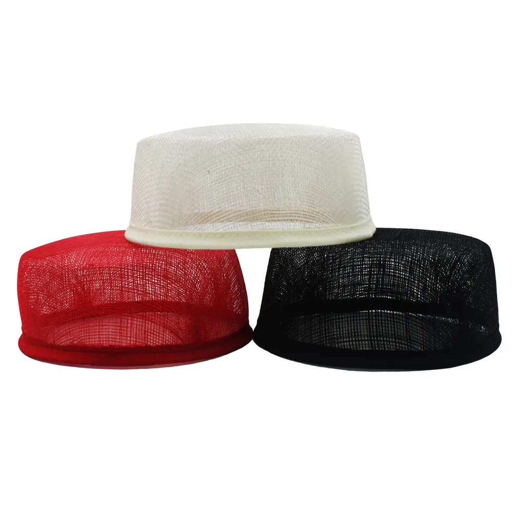 14*14cm Sinamay Round Base Millinery Pillbox Base Hat Form For Women Making Fascinator Headpiece Headwear