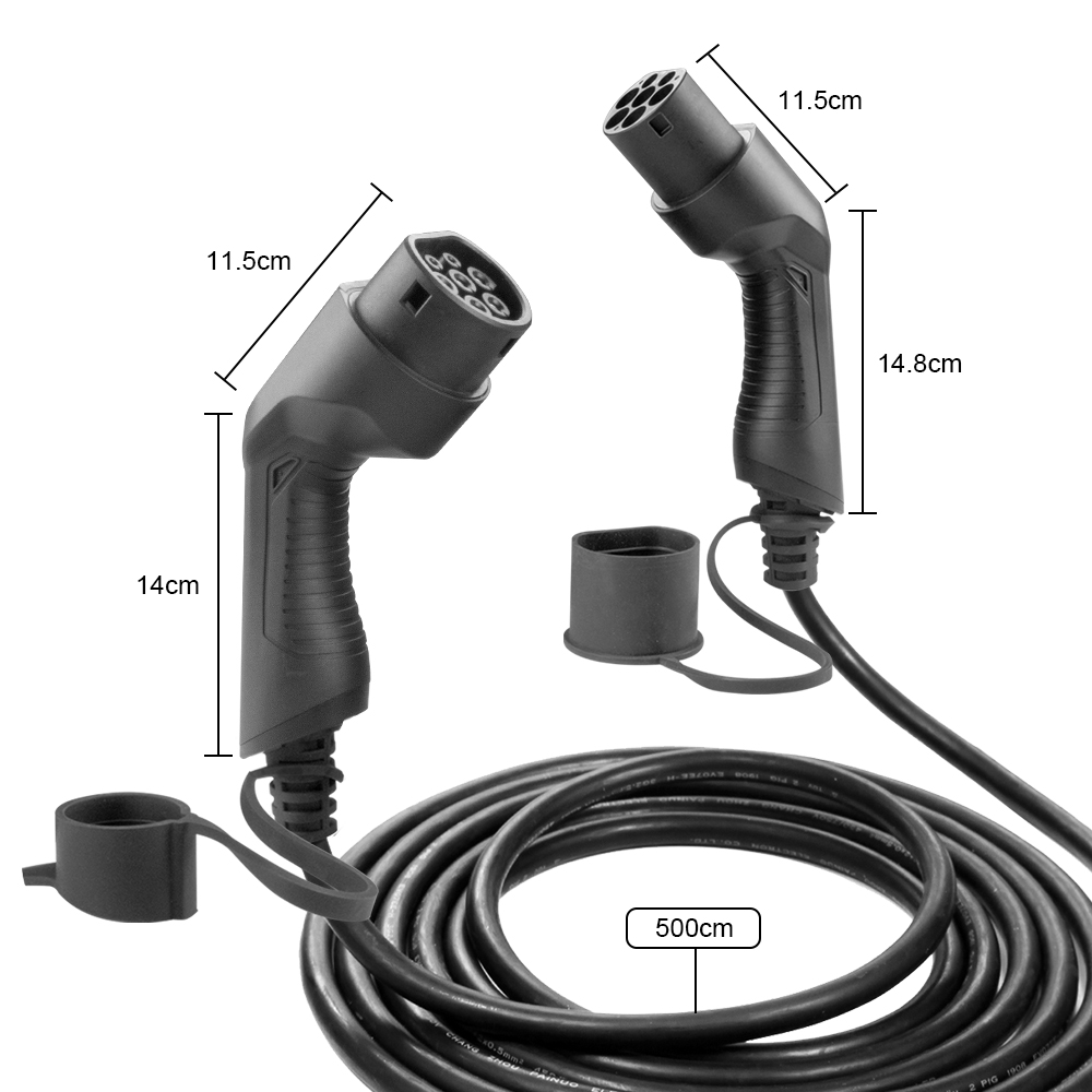 3.6KW 7.2KW 11KW 22KW 1 Фаза 3 фазы Mode3 кабель для Type1 или тип 2 электрический автомобиль