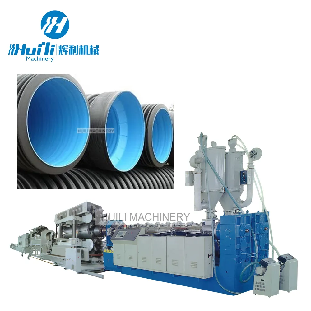 High quality plastic corrugated pipe extrusion machine