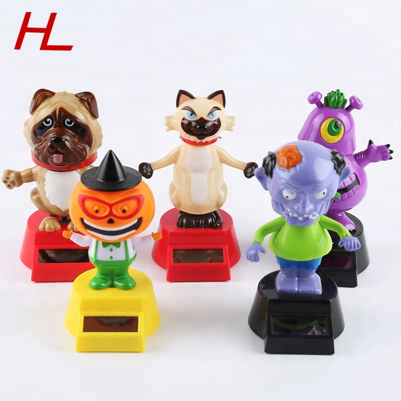 Праздник Hallowmas подарок автомобиля дома мультфильм солнечной энергии танцы игрушка Солнечный Танцы игрушка