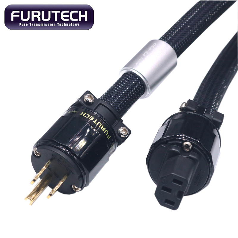 Высококлассный усилитель звука XSSH Hi-Fi OFC из чистой меди, США, IEC 3, контакты, разъем переменного тока, позолоченный Удлинительный кабель, шнур