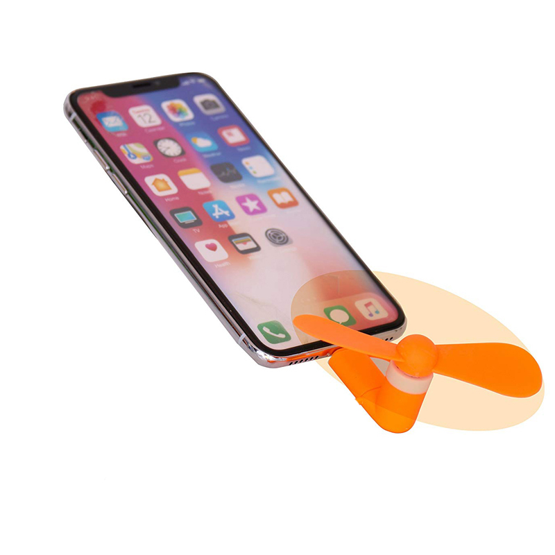 2 в 1 портативный мини-вентилятор, Пользовательский логотип USB мини-вентилятор для Android и iPhone