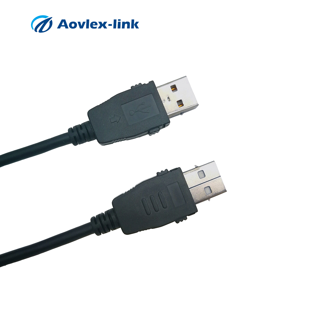 Удлинительный Кабель USB 2,0 с фиксацией для передачи данных тип А штекер-штекер USB с фиксацией для надежности подключения