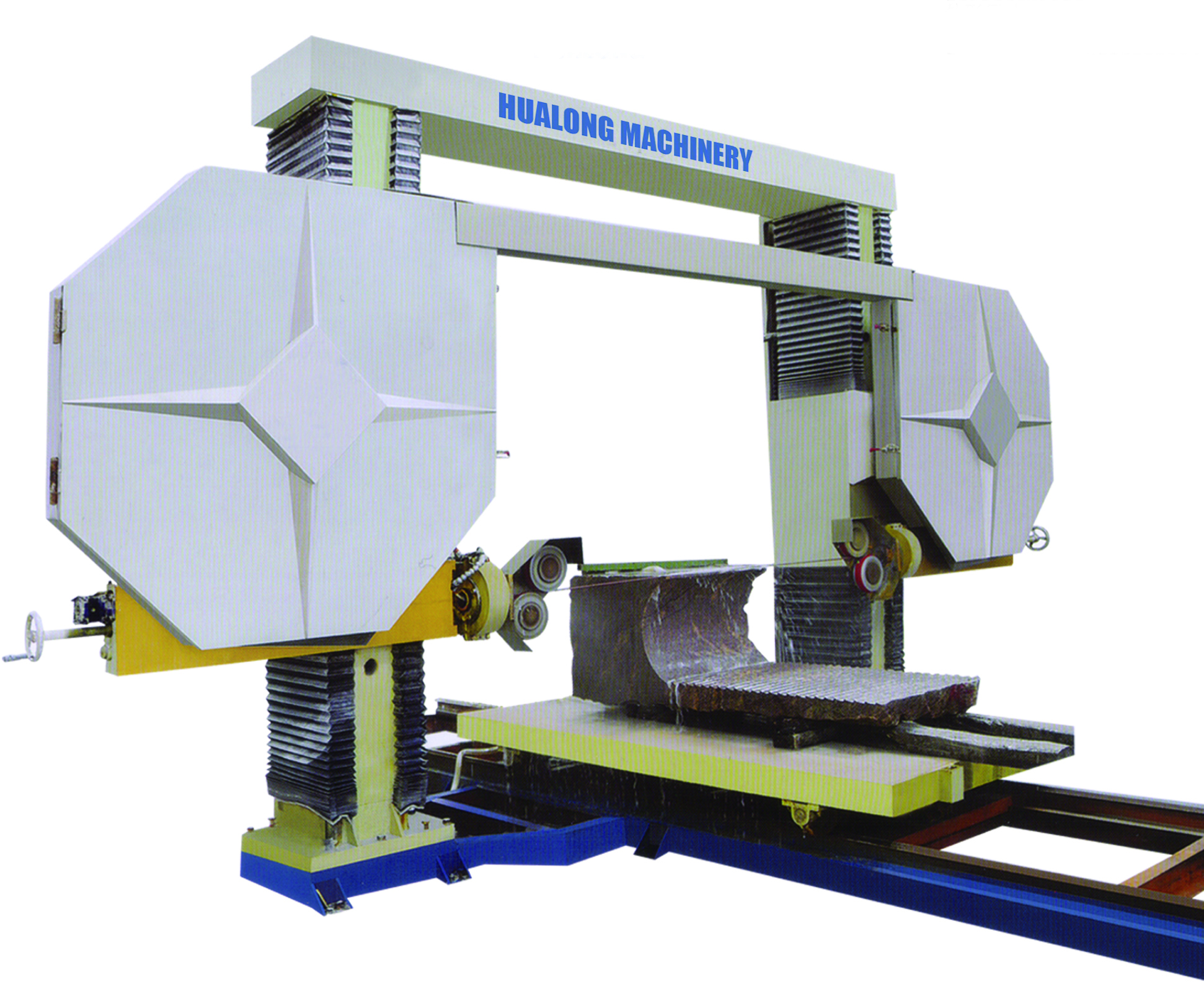Hualong stone machinery HLSJ-2000 CNC Алмазная проволочная пила для формирования гранитных мраморных блоков