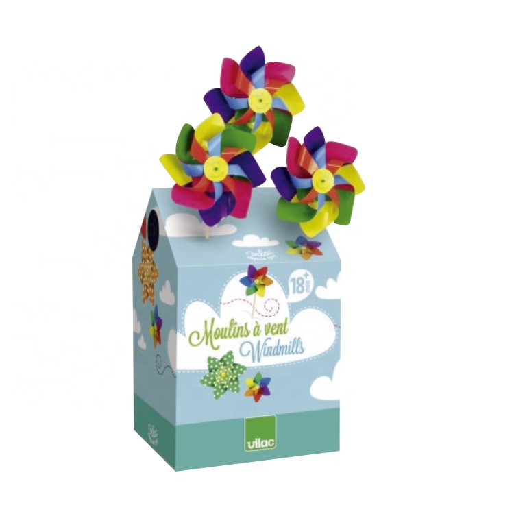 Рекламные украшения садовой вечеринки пластиковые игрушки Pinwheel