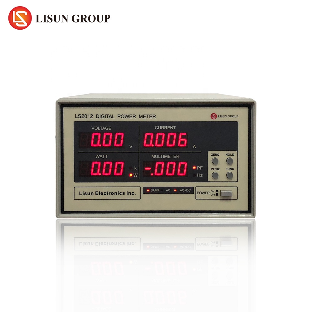 Лисун LS2012 AC DC анализатора мощности и также Digital AC DC ваттметр может измерять среднеквадратичных вольт, lrms, w, pf/Гц