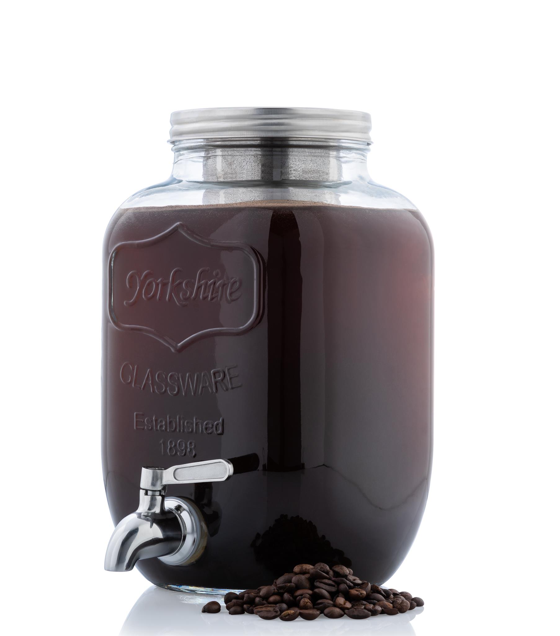 Ледяной холодного заваривания Кофеварка Mason jar с фильтром из нержавеющей стали