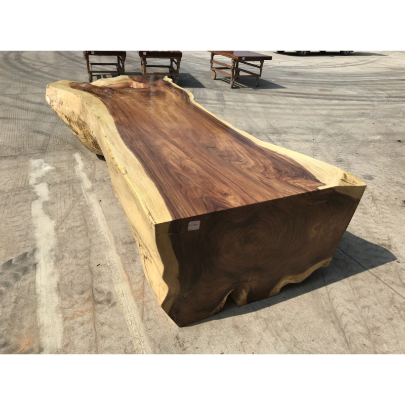Live edge естественный стиль сплошной дровяной деревья грузовик цельный стол регистрации
