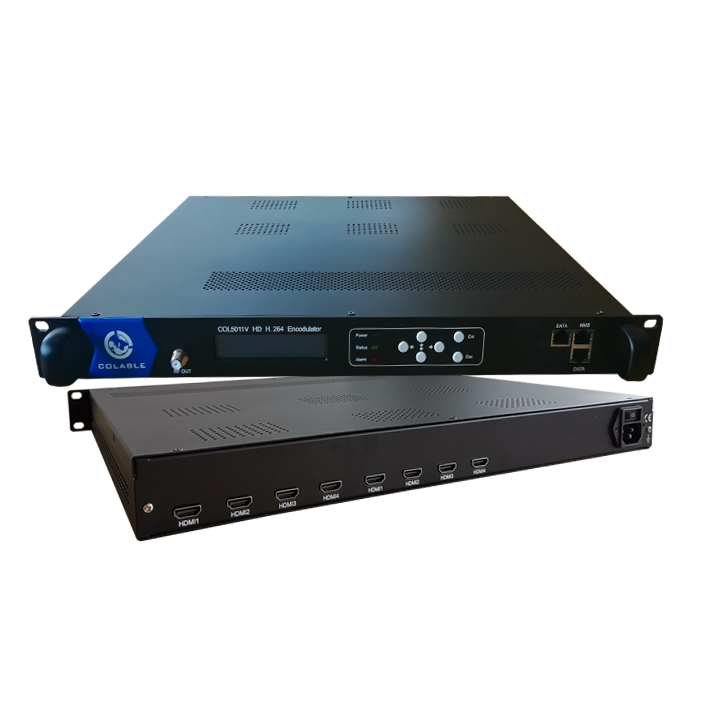 MPEG4 Full HD кодирования 8 каналов DVB-C DVB-T ATSC ISDB-T RF модулятор COL5011V