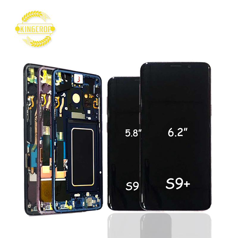 Новое поступление для samsung galaxy S9 plus ЖК-дисплей с сенсорным экраном дигитайзер с рамкой в сборе