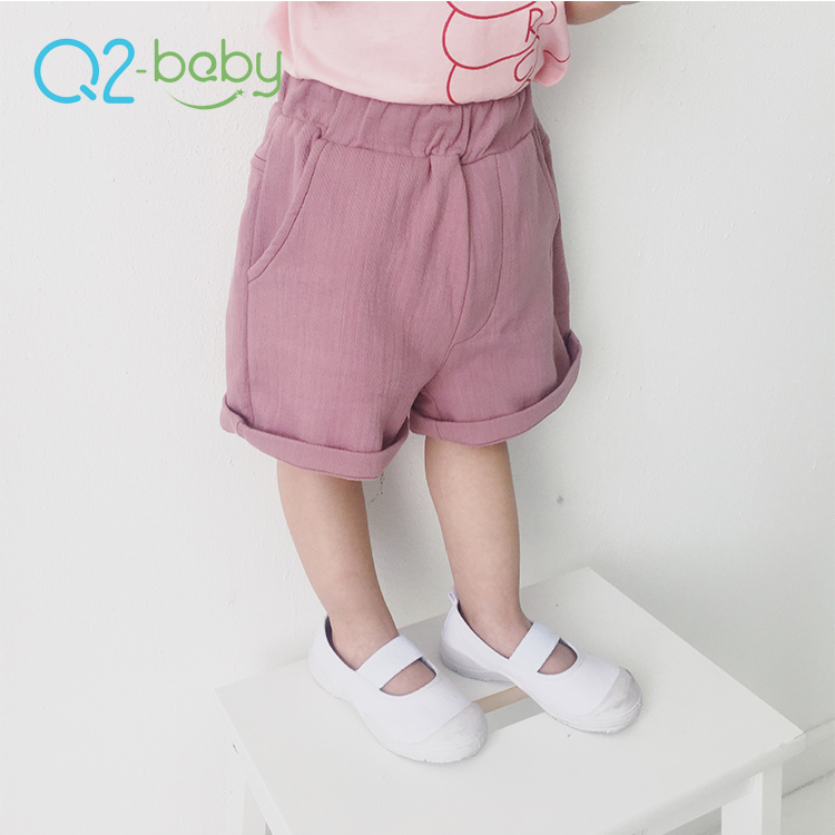 Q2-baby разных цветов для детей ясельного возраста летняя одежда штаны унисекс, ажурные Детские носки из хлопка для маленьких девочек и шорты