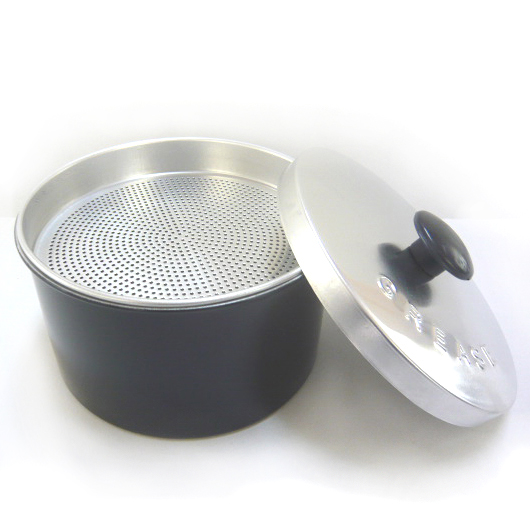 Round oil filter aluminum metal box