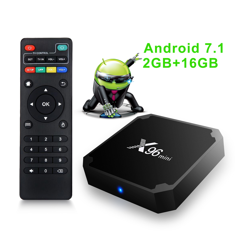 2019 Лидер продаж на Amazon 1 ГБ ОЗУ 8 Гб ПЗУ четырехъядерный процессор S905W Amlogic Android 7,1 Ott Tv Box X96 MINI