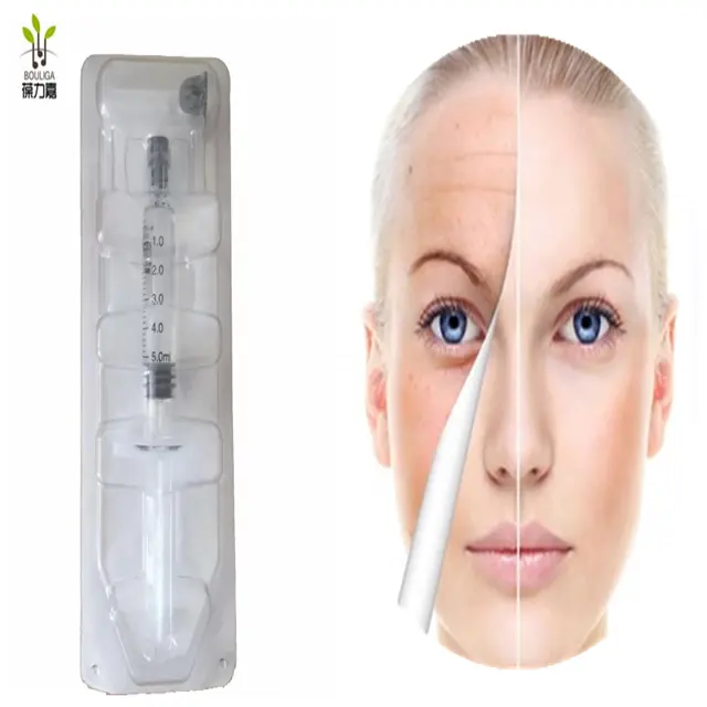 Bouliga hyaluronic acid gel injection 5ml cross linked derm for face rejuvenation