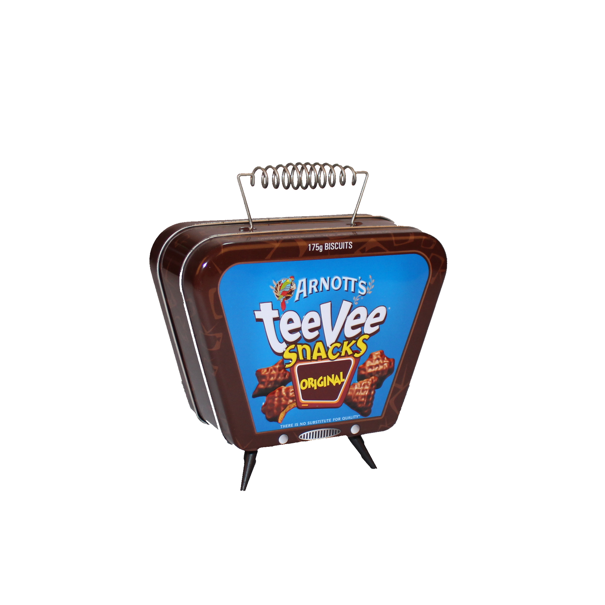 Portable Custom Printed TV Shape Tanks Cookies Biscuit Chocolate Lunch Tin Box Metal Container