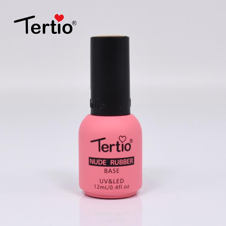 2019 new model TERTIO uv 6 colors 12ml naturel top coat base coat for gel nail polish