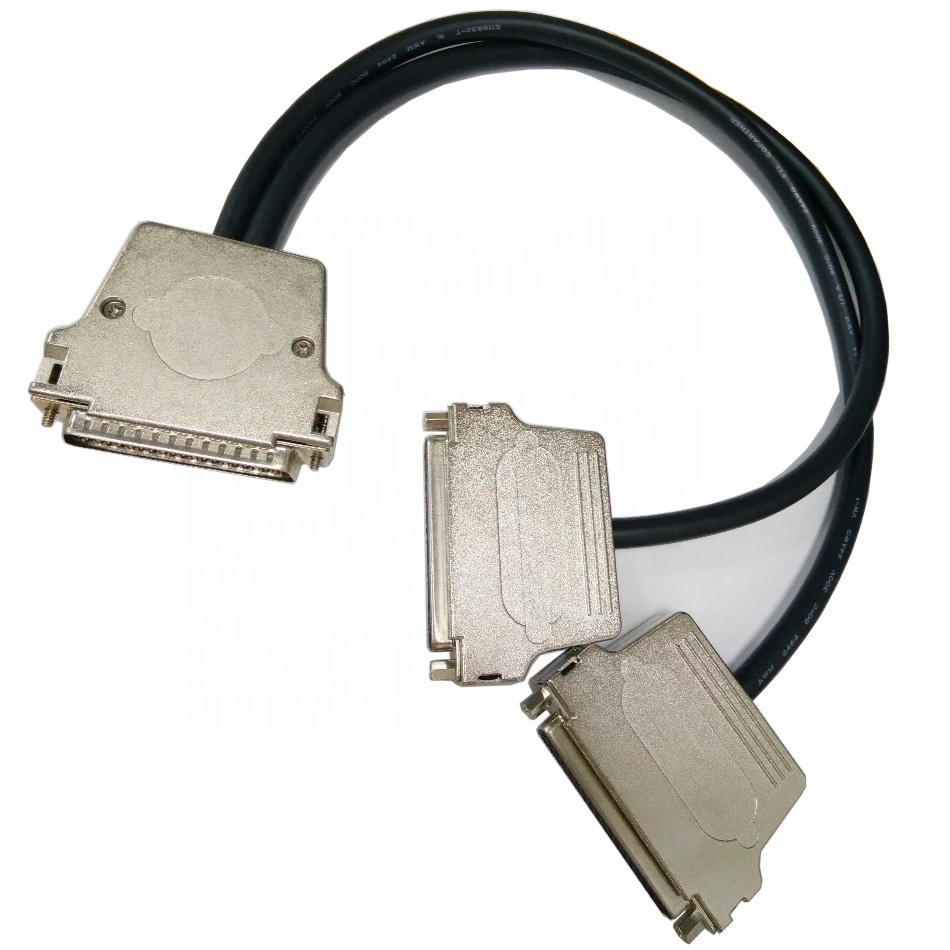 D-SUB 78Pin Male to 2 * D-SUB 37Pin female Connector Cable