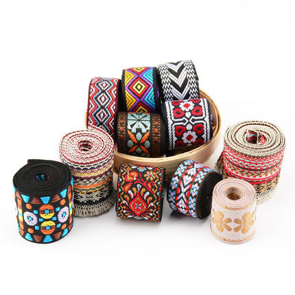 Wholesale 1 Inch Polyester Embroidery Ribbon