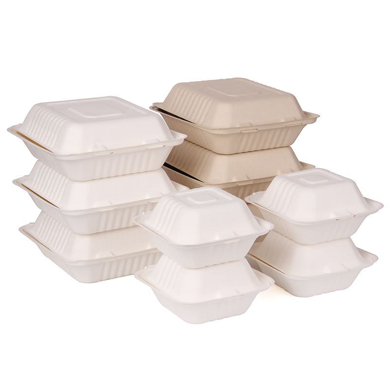 Экологически чистый биоразлагаемый сахарный тростник bagasse пищевой контейнер, Бамбуковая целлюлоза контейнеры для пищи